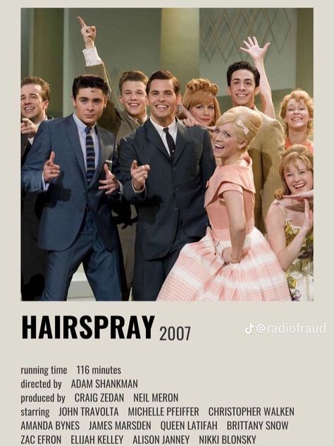 Hairspray Movie Aesthetic, Hairspray Musical Aesthetic, Hairspray Movie Poster, Hairspray Aesthetic, Hairspray Poster, Movie Polaroids, Hairspray Movie, Hairspray Musical, Musical Theatre Posters