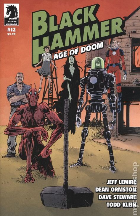 Black Hammer Age of Doom (2018 Dark Horse) comic books Darkhorse Comics, Jeff Lemire, Black Hammer, Superhero Stories, Online Comic Books, Legendary Pictures, Comics Cover, Comic Book Shop, Free Comic Books