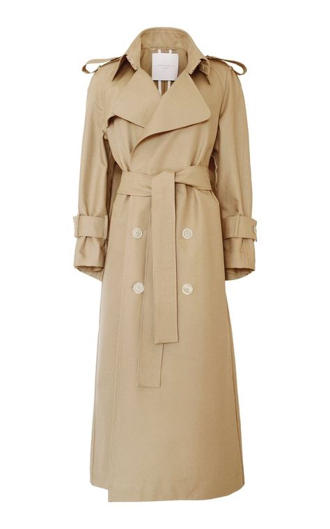 Cotton Trench Coat, Curved Back, Sydney Australia, Moda Operandi, Capsule Wardrobe, Three Dimensional, Fashion Collection, Double Breasted, Designer Fashion