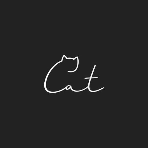 Cat Design Art, Logo King, Cat Logos, Cat Graphic Design, Negative Space Art, Cat Cottage, Logo Cat, Cat Logo Design, Negative Space Logos