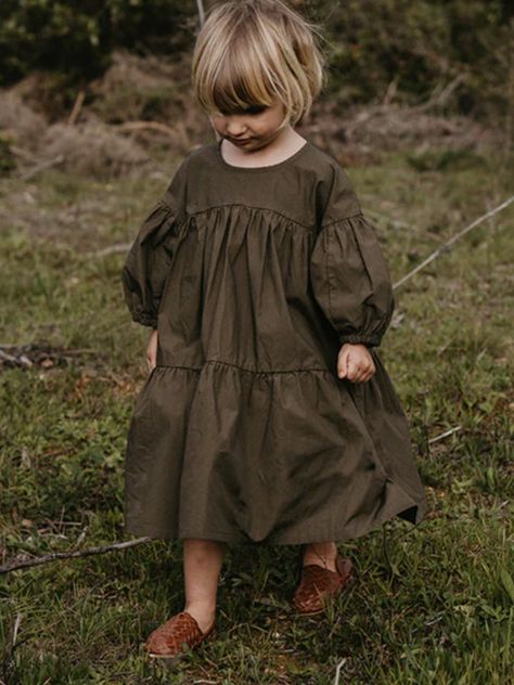 The Simple Folk, Magical Dress, Kids Aesthetic, Teen Clothes, Baby Knitwear, Cropped Sleeves, Kid Clothes, Folk Dresses, Childrens Clothing