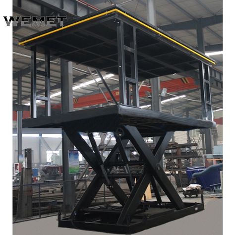 Garage Platform, Garage Car Lift, House Lift, Elevator Design, Work Platform, Luxury Garage, Scissor Lift, Lift Design, Garage Cafe