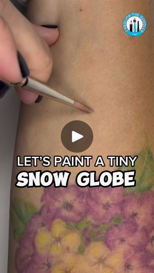 80K views · 2.3K reactions | Watch me paint a TINY Snow Globe! 🩵 I wasn’t sure if I’d be able to pull it off bc I really cant feel my thumb anymore, but I did it! 🥳 #snowglobe #christmasdecorating #christmas #snowman #ChristmasTree2023 #ornament #bodyart | Carolina The Doodler | Global Genius · Deck The Halls (Jazz) Snow Globes, Globe, Body Art, Christmas Decorations, Feelings