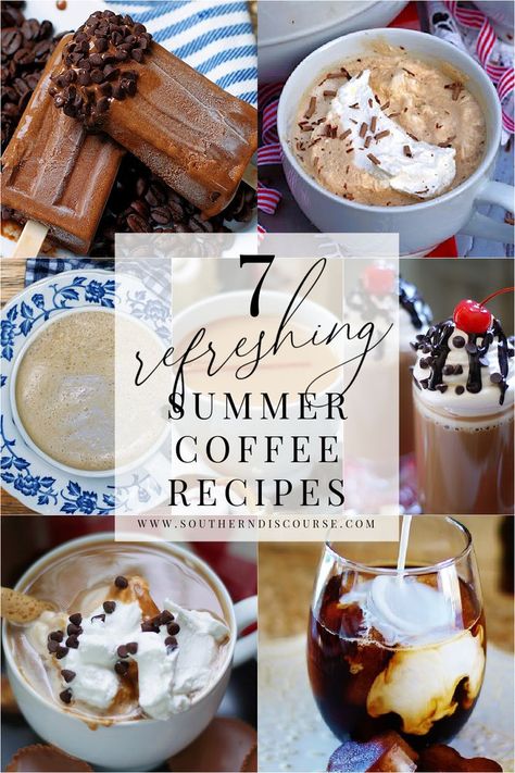 Seasonal Coffee Drinks, Speciality Coffee Recipes, Quick Summer Desserts, Summer Coffee Drinks, Southern Discourse, Recipes Southern, Southern Cooking Recipes, Summer Coffee, Spring Coffee