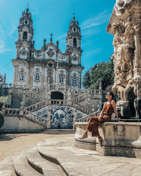 20 Most Instagram-Worthy Locations in Portugal - The Trend Spotter 26-03-2019 | So when you’re planning your next trip to Portugal, be sure to keep these locations on your checklist and your camera ready; your Instagram feed will be thanking you! Photo: Shrine of Our Lady of Remedies – Lamego Portugal Photoshoot Ideas, Portugal Picture Ideas, Portugal Photo Ideas, Porto Picture Ideas, Portugal Instagram Pictures, Lisbon Photos Ideas, Porto Portugal Photo Ideas, Lisbon Portugal Photoshoot, Portugal Instagram