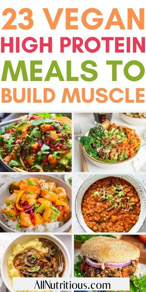 Vegan High Protein Meals, Protein Vegan Meals, High Protein Vegan Meals, Resep Vegan, Vegan High Protein, High Protein Meals, Vegan Protein Recipes, Vegan Recipes Plant Based, High Protein Vegetarian Recipes