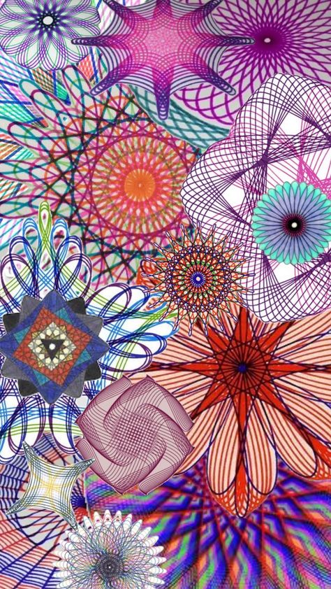 #spirograph #spirographart #colour #colours Spirograph Design, Spirograph Art, Gcse Art, Painted Pots, Connect With People, Your Aesthetic, Creative Energy, Diy Sewing, Geometric Shapes