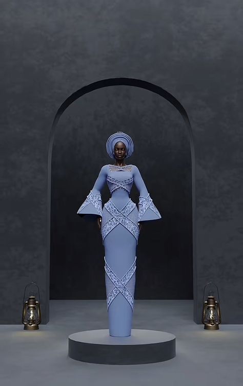 Aso Oke Bridal Styles Latest, Nigerian Traditional Dresses Weddings, Traditional Nigerian Wedding Dress, Bridal Aso Oke Styles, Aso Oke Styles, African Prom Dresses Ankara, Nigerian Traditional Dresses, Aso Ebi Style, Yoruba Bride