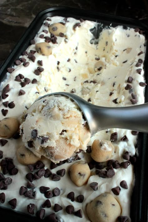 Chocolate Chip Cookie Dough Ice Cream, Easy Homemade Cookies, Pollo Teriyaki, Cookie Dough Ice Cream, Cookie Dough Recipes, Think Food, Chocolate Chip Cookie Dough, Homemade Ice Cream, Big Bear