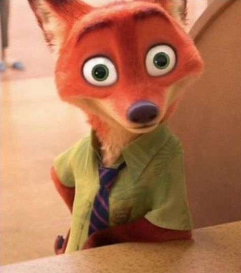 How kids look at you when you look a little different Me when i put my wig on: Zootopia Nick Wilde, Hard Images, Funny Reactions, Zootopia Nick, Nick Wilde, The Lorax, Frank Iero, Kid Movies, Zootopia