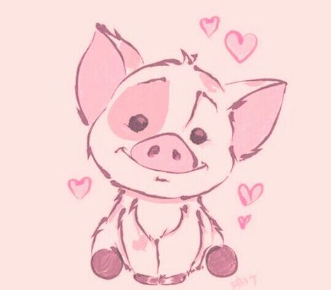 This would be a cute tattoo Piglet Drawing, Pig Painting, Pig Illustration, Rock Painting Ideas, Pig Art, Rock Painting, Painting Ideas, I Can