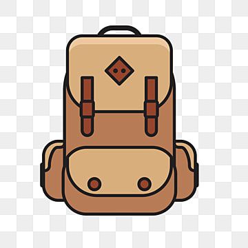 School Bag Clipart, Backpack Clipart, Bag Clipart, Backpack Drawing, School Vector, Simple Bag, Bag Illustration, School Cartoon, Cartoon Backpack