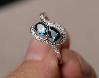 Blue Topaz Rings, Cushion Cut Wedding Rings, Garnet Wedding Rings, Topaz Rings, Swiss Blue Topaz Ring, Blue Gemstone Rings, London Blue Topaz Ring, Rings Wedding, Blue Gemstones