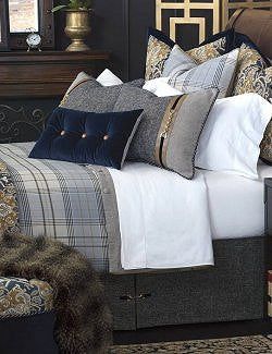 Kensington Manor Luxury Bedding Collection - Equine Luxuries Plaid Bedding, Luxury Bedding Collections, Bespoke Suit, Home Decor Sale, Savile Row, Beautiful Bedrooms, Bedding Collections, Luxury Bedding, Guest Bedroom