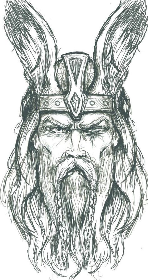 Odin Sketch, Viking Drawings, Arts And Crafts Wallpaper, Arte Viking, Summer Arts And Crafts, Arts And Crafts Storage, Arts And Crafts For Adults, Arts And Crafts For Teens, Fall Arts And Crafts