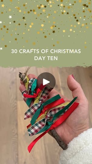 Grandchildren Activities, Christmas Ribbon Crafts, Twig Christmas Tree, Ribbon Tree, Easy Christmas Ornaments, Christmas Crafts For Toddlers, Real Christmas, Christmas Tree Art, Real Christmas Tree