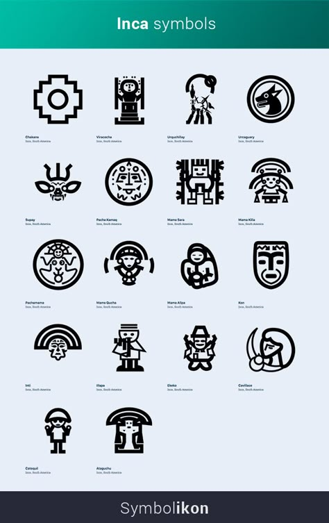 Inca Symbols Peru Tattoo, Peru Inca Tattoo, Peruvian Symbols Tattoos, Peruvian Inca Tattoo Ideas, Inca Symbols Peru, Inca Trail Tattoo, Inca Tattoo Design, Ecuador Symbols, South America Tattoo Ideas