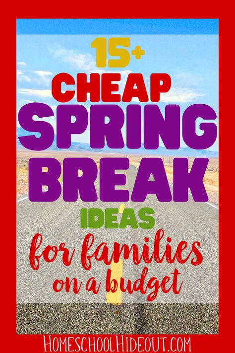 Looking for cheap spring break ideas for families? These ideas are perfect for making memories while not breaking the bank! #springbreak #familytime #vacationonabudget #cheapvacation Cheap Spring Break Ideas, Spring Break Ideas For Families, Spring Break Captions, Spring Break Ideas, Quotes Spring, Texas Spring, Family Spring Break, Spring Break College, Crafts Spring