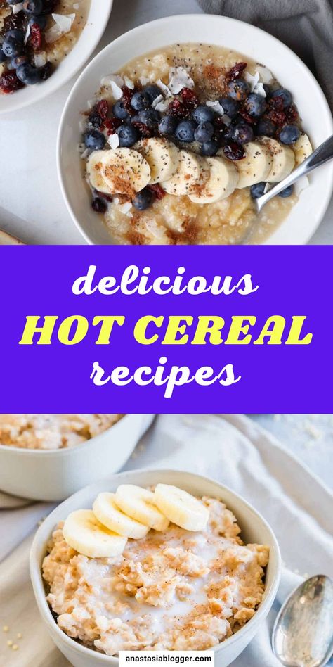 To give you an idea, a hot cereal is ground, crushed, or chopped grains boiled in water or milk until soft. With that said, here are 15 delicious hot cereal recipes to kickstart your day! #cerealrecipes #breakfastrecipes Hot Cereal Recipes, Soft Cereal, Rice Checks Cereal Recipes, Warm Season Cereal, Buckwheat Hot Cereal Recipes, Breakfast Cereal Recipes, Cheap Paleo Meals, Hot Quinoa Breakfast Cereal, Hot Breakfast Cereal