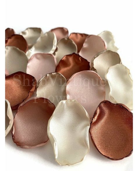 Did they ask? Did you say YES? Check out my beautifully handcrafted flower petals for your decor.Terracotta, Rose Gold, Blush, Champagne, and Ivory Flower Petals, Flower Girl Petals, Fall Wedding Aisle Decor #brides #wedding #party #bride #bridal #decor #sales #weddingideas #weddinginspiration #justsaidyes Fall Wedding Aisle Decor, Fall Wedding Aisle, Champagne Wedding Themes, Wedding Aisle Decor, Burgundy And Blush Wedding, Flower Girl Petals, Bridal Honeymoon, Bronze Wedding, Shower Table