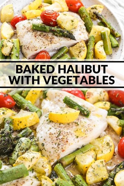 Easy Baked Halibut with Vegetables - The Whole Cook Healthy Halibut Recipes, Halibut Recipes Healthy, White Fish Recipes Baked, Basa Fish Recipes, Ww 2023, Halibut Recipes Baked, Friday Recipes, Baked Halibut, Cholesterol Recipes