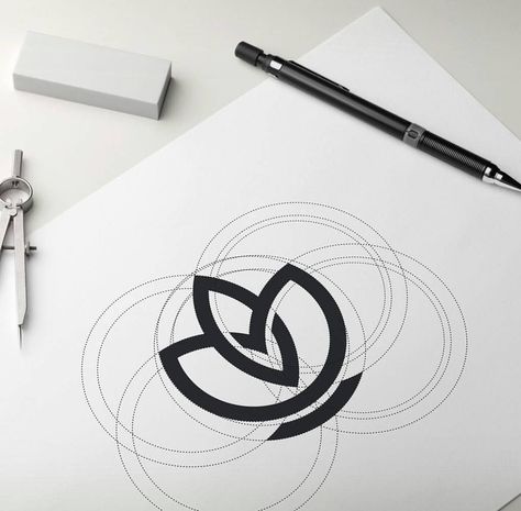 A Daily Source For Logo Design Inspiration — Beautiful skincare logo design process. Skincare Logo Design, Golden Ratio Logo, Lotus Flower Logo, Lotus Logo, Logo Generator, Skincare Logo, Logo Desing, Inspiration Logo Design, Logo Sketches