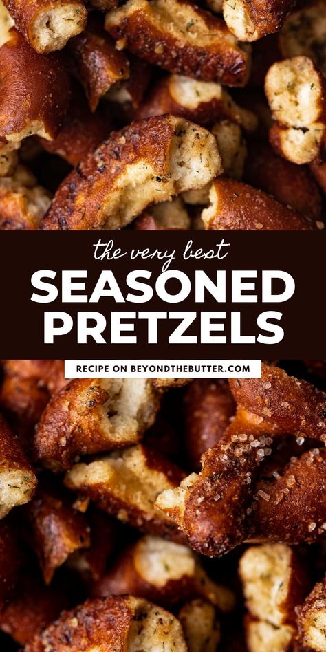 Garlic Dill Pretzels, Seasoned Pretzels Ranch Dill, Pretzel Seasoning Recipes Ranch, Ranch Dill Pretzel Recipes, Ranch Dressing Pretzels Recipe, Ranch Seasoning Pretzels, Savory Pretzel Recipe, Homemade Seasoned Pretzels, Pretzel Snack Mix Recipe