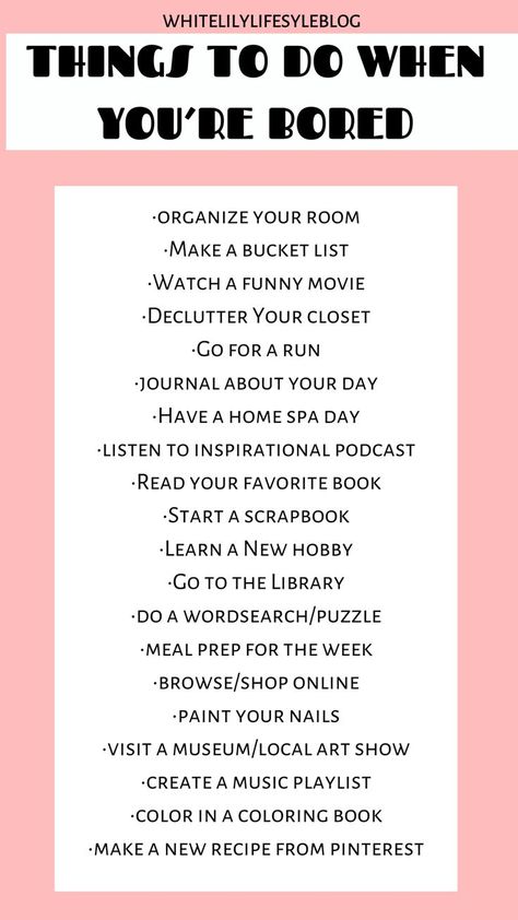 List of things to do when you’re bored and need some self-care time. Fun things to do when you have free time. Check it out here! Friend Games, Bored List, Empty Journal, Bored Jar, What To Do When Bored, Hobbies To Try, Out Of Your Mind, Things To Do At Home, Productive Things To Do