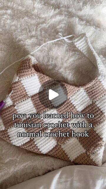 Becci on Instagram: "so excited for the finished result!!!  I almost bought a whole tunisian crochet set until I found this cute bag pattern on YT😭  it‘s actually easier than I thought ❤️  #crochet #crochetbag #tunisiancrochet" Tunisian Crochet Purse, Tunisian Crochet Bag, Crochet Set, Tunisian Crochet, Cute Bag, Bag Pattern, Crochet Bag, So Excited, Crochet