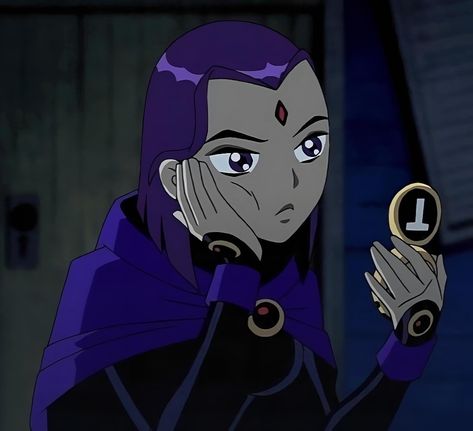 Raven Pfp, Teen Titans, Purple Hair, Purple, Hair