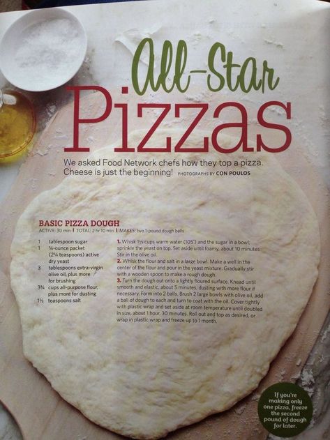 Pizza Fruit, Star Pizza, Paleo Pizza, Food Network Chefs, Pizza Roll, Ricotta Gnocchi, Best Pizza Dough, Easy Homemade Pizza, Pizza Dough Recipe