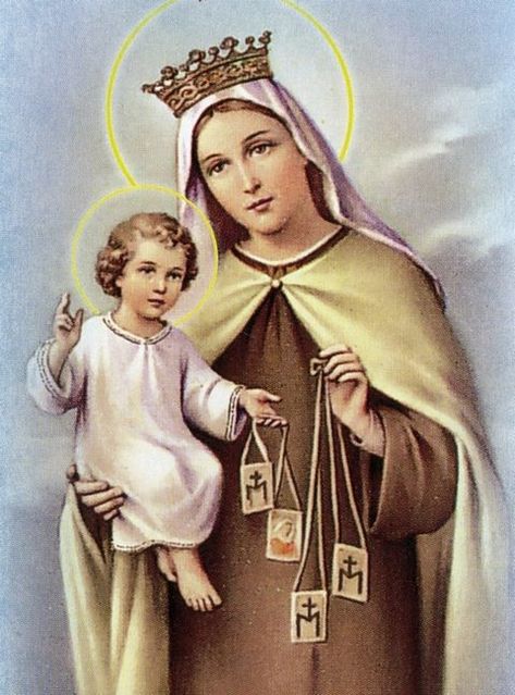 Virgin Mary Picture, Mount Mary, Our Lady Of Mt Carmel, Pope Saint John Paul Ii, Mary Queen Of Heaven, Mother Mary Images, Novena Prayers, St John Paul Ii, The Immaculate Conception