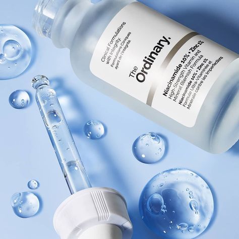 The Ordinary Serum, Ordinary Niacinamide, Skincare Products Photography, The Ordinary Skincare, Cosmetics Photography, Beauty Products Photography, Skin Blemishes, Brighten Skin Tone, Vitamin B3