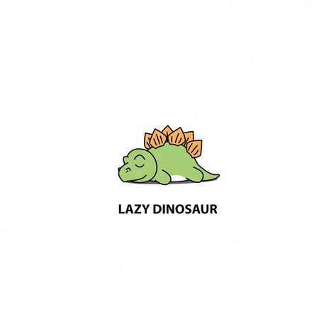 Sleeping Icon, Dinosaur Tattoos, Dinosaur Drawing, Dinosaur Illustration, Dinosaur Cake, Cute Dinosaur, Creative Hobbies, Kids Prints, Vector Photo