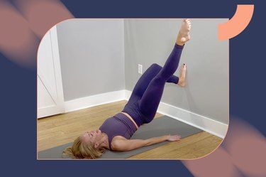 Kicking Exercises, Wall Exercise, Pilates Wall, Wall Pilates Workout, Workout Glutes, Dumbbell Shoulder, Wall Yoga, Pilates Workout Plan, Pilates Workout Videos