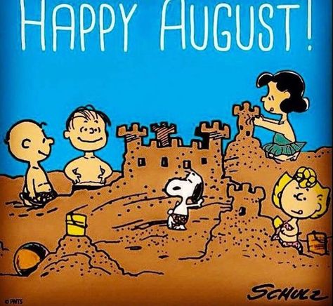 Snoopy August, August Snoopy, August Thoughts, Snoopy Calendar, Hello August Images, Snoopy Museum Tokyo, Hello Cartoon, Funny Snoopy, August Pictures