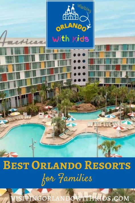 This guide covers family-friendly accommodations in Orlando for all budgets, from luxury resorts to more affordable options. You'll find places close to the parks with spacious rooms, kitchen facilities, and kid-friendly amenities like play areas and free shuttles to Disney World and Universal Studios. For different budget options, check out our guide to other Orlando hotels for families. Orlando Hotels, Four Seasons Orlando, Cabana Bay Beach Resort, Kid Friendly Resorts, Best Family Resorts, Visit Orlando, Palace Resorts, Orlando Hotel, Family Friendly Hotels