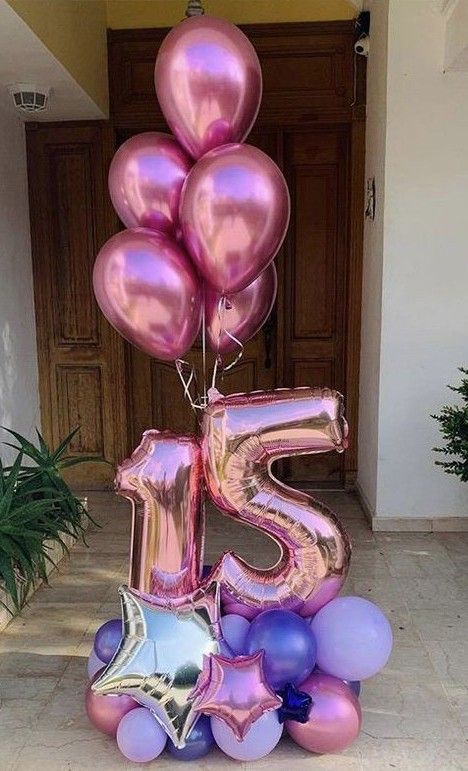 Dollar Tree Balloon Stand, Balloon Arrangements Birthday, 29 Balloons, Bridal Shower Balloons, Simple Birthday Decorations, Candles Photography, Diy Balloon Decorations, Balloon Arrangements, Birthday Party Theme Decorations