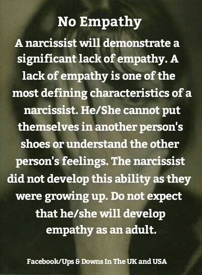 No empathy for anyone No Empathy, Narcissism Quotes, Narcissism Relationships, Emdr Therapy, Narcissistic People, Narcissistic Mother, Lack Of Empathy, A Course In Miracles, Narcissistic Behavior