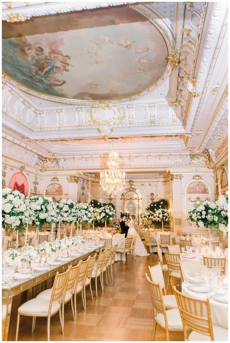 Cosmos Club Wedding | DC Wedding Photographer Kir Tuben Popular Wedding Themes, Reception Table Centerpieces, Regency Wedding, Cottagecore Wedding, Gold Chiavari Chairs, Persian Wedding, Tall Centerpieces, Washington Dc Wedding, Ballroom Wedding