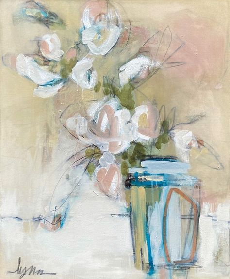 Abstract Floral Artwork, Lynn Johnson, Southern Artist, Expressionist Artists, Abstract Flower Art, Abstract Floral Art, Graphic Artist, Emerging Artists, Abstract Floral