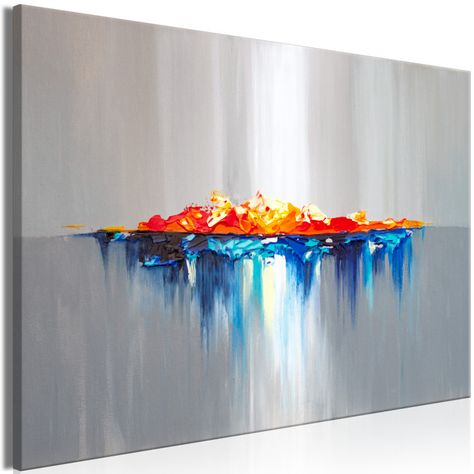 Triptych Art Abstract, Modern Decorations, Interior Wall Colors, Triptych Art, Wasilly Kandinsky, Water Abstract, Italian Paintings, Fire Painting, Fire And Water