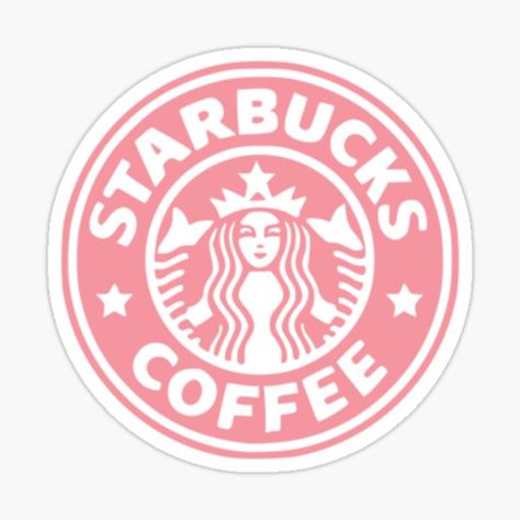 Starbucks Stickers | Redbubble Cool Aesthetic, Starbucks Logo, Pink Starbucks, Aesthetic Christmas, Logo Sticker, Coffee, Stars, For Sale, Christmas