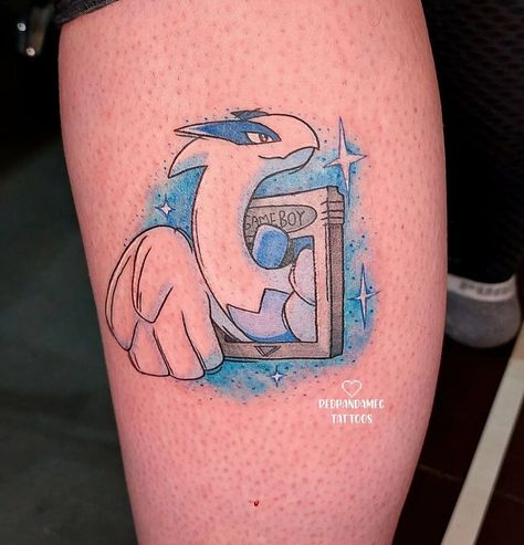 Lugia Tattoo Ideas, Lugia Tattoo, Pokémon Sleeve, Tattoos Pokemon, Pokemon Sleeves, Geek Tattoos, Pikachu Tattoo, Tattoo Dark, Cool Tattoo Drawings