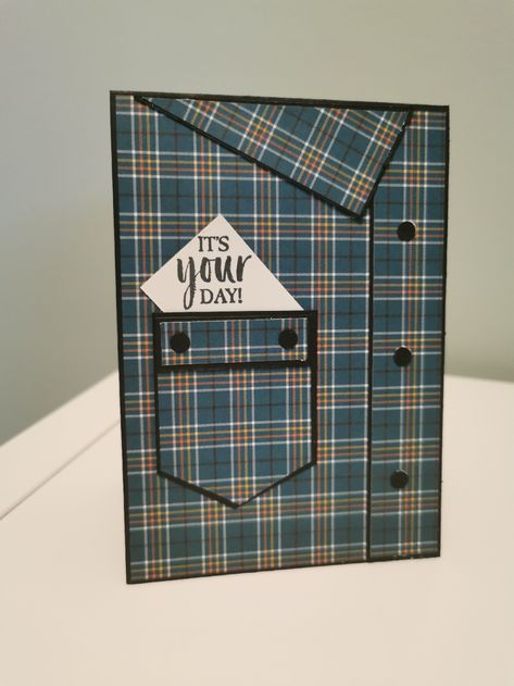 Masculine Card Inspiration with Plaid Tidings by Stampin' Up! Mens Greeting Cards, Masculine Birthday Cards Cricut, Mans Birthday Card Handmade, Masculine Birthday Cards Handmade Simple, Birthday Cards Diy For Men, Handmade Mens Birthday Cards, Birthday Cards For Males, Men’s Birthday Cards Diy, Cards For Men Handmade Birthday