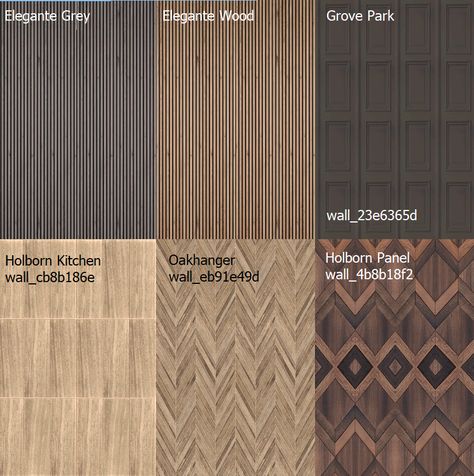 6 wood panel walls from Basico Homewares Looking to upgrade your tired wood paneling? Of course you are. Sims 4 Wood Paneling Cc, Sims 4 Wood Wall Cc, Panelled Ceiling, Home Design 2023, Sims 4 Cc House, Wooden Wallpaper, Sim4 Cc, Sims4 House, Wallpaper Flooring