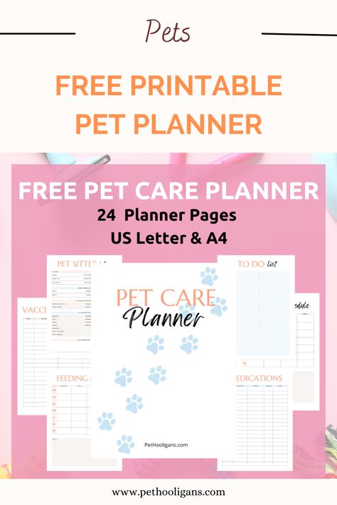 Organize your pet's care routine with our free printable pet care planner! Keep track of feeding schedules, vet appointments, grooming, and more. Download now and make pet care a breeze. #PetCare #FreePrintable #PetPlanner Pet Planner Ideas, Free Pet Printables, Pet Printables, Pet Sitting Forms, Pet Care Printables, Pet Care Planner, Pet Planner, Cat Vet, Rabbit Care