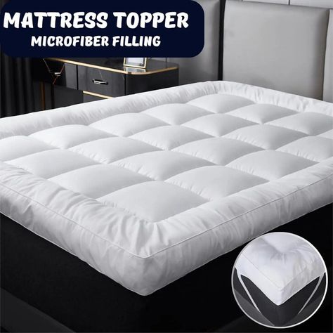 Check out Luxury Mattress Topper Soft Hotel Quality 10 CM Microfiber 4inc Mattress Topper, the latest item I added on eBay! #eBay #eBaySeller Thick Mattress Topper, Bed Topper, Mc Donald's, Luxury Mattresses, Garden Bedding, Mattress Topper, Dust Mites, Bed Mattress, Allergies