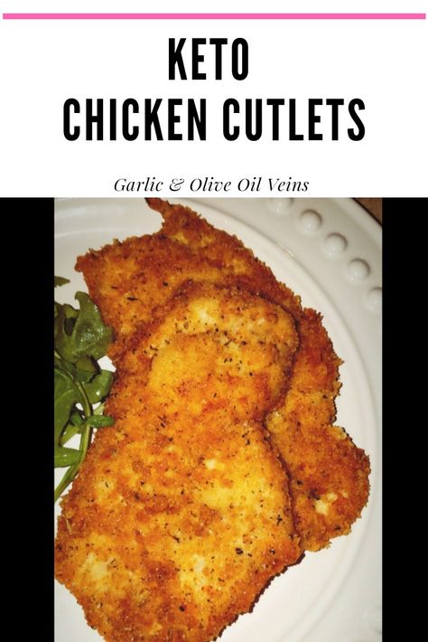 Keto Chicken Fried Chicken, Keto Chicken Schnitzel Recipe, Low Carb Crispy Chicken Cutlet, Keto Turkey Cutlet Recipes, Keto Veal Cutlet Recipes, Low Carb Chicken Cutlet Recipes, Keto Fried Chicken Recipes, Low Carb Chicken Cutlets, Keto Chicken Cutlet Recipes