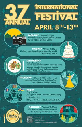 Week_of_Events_Poster2013.gif (288×445) Event Poster Design Layout, Events Calendar Design, Infographic Design Trends, Event Schedule Design, Event Planning Flyer, Timetable Design, Event Agenda, Event Brochure, Event Poster Template